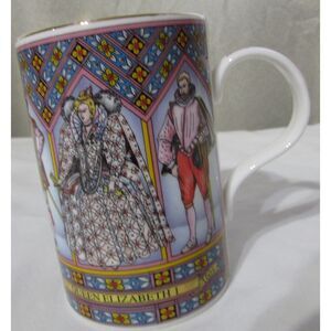 James Sadler Vintage coffee tea mug Queen Elizabeth King Henry royalty